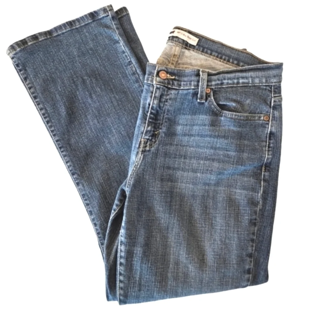 LEVI'S CURVY BOOT CUT JEANS SZ 33/16 S BLUE - Picture 5 of 10